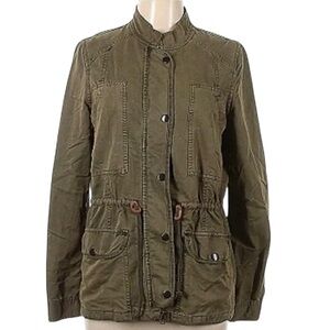 Hinge Army Olive Green Utility Jacket Style HL31758MI